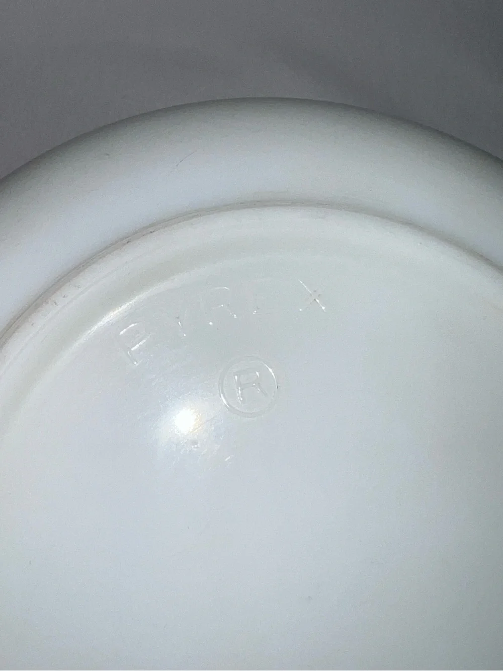 Vintage PYREX Milk Glass Ribbed Mixing Bowl #23 8.5